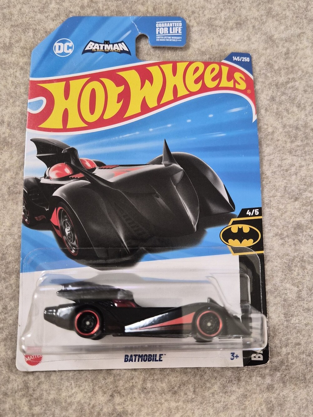 Hot Wheels Batmobile Die-Cast Car - Black & Red